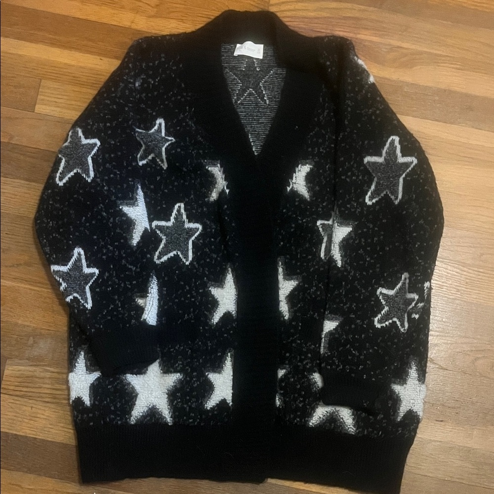 Celestial Starry Night Women's Cardigan Mia & Tess Overall Stars Comfy